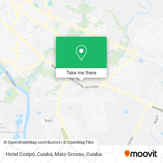Hotel Coxipó, Cuiabá, Mato Grosso map
