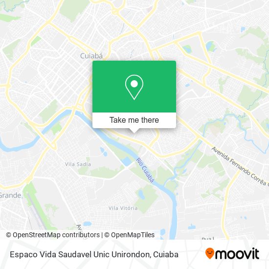 Espaco Vida Saudavel Unic Unirondon map