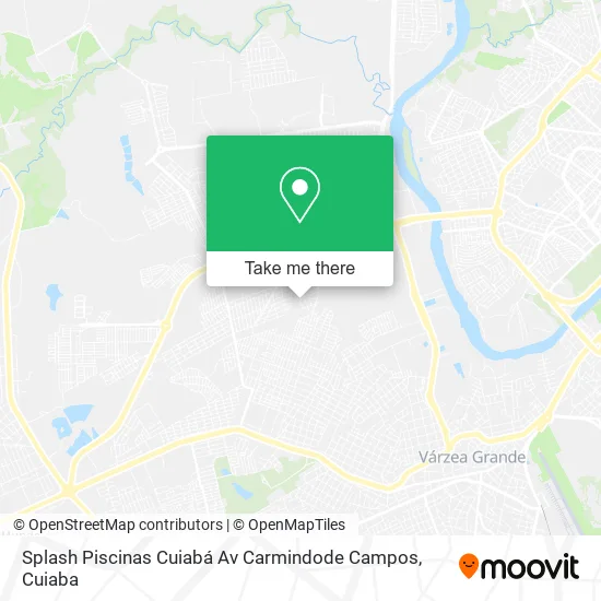 Splash Piscinas Cuiabá Av Carmindode Campos map