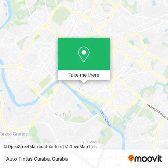 Auto Tintas Cuiaba map