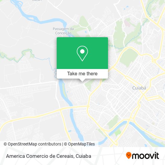 America Comercio de Cereais map