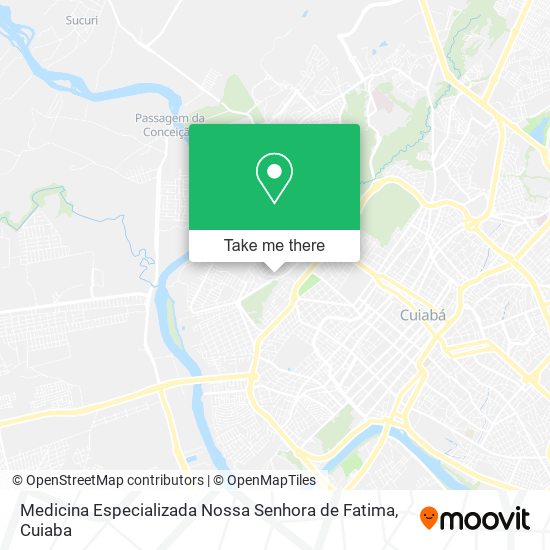 Mapa Medicina Especializada Nossa Senhora de Fatima