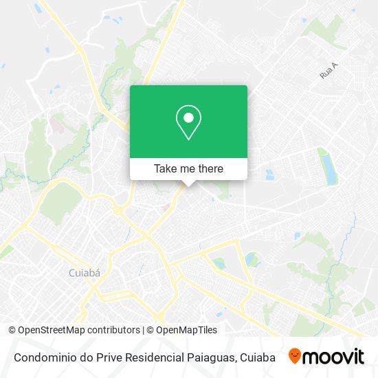 Mapa Condominio do Prive Residencial Paiaguas