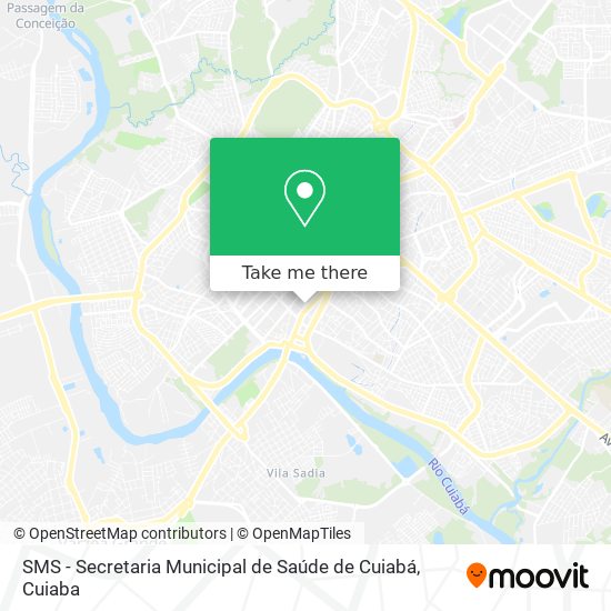 SMS - Secretaria Municipal de Saúde de Cuiabá map