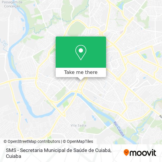 Mapa SMS - Secretaria Municipal de Saúde de Cuiabá