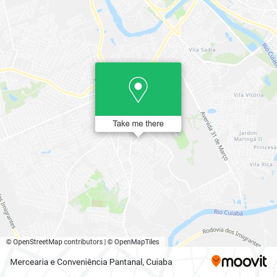 Mercearia e Conveniência Pantanal map