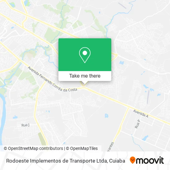 Rodoeste Implementos de Transporte Ltda map