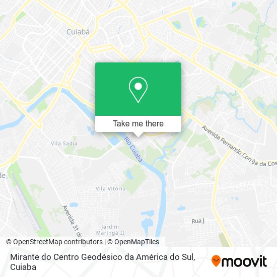 Mirante do Centro Geodésico da América do Sul map