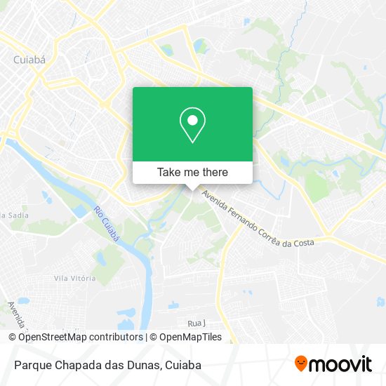 Parque Chapada das Dunas map