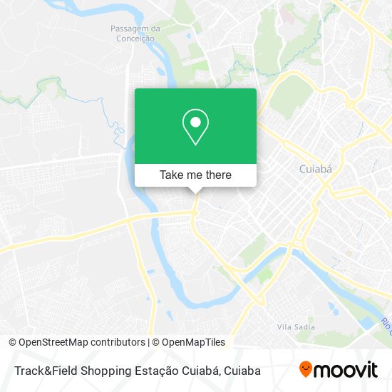 Track&Field Shopping Estação Cuiabá map