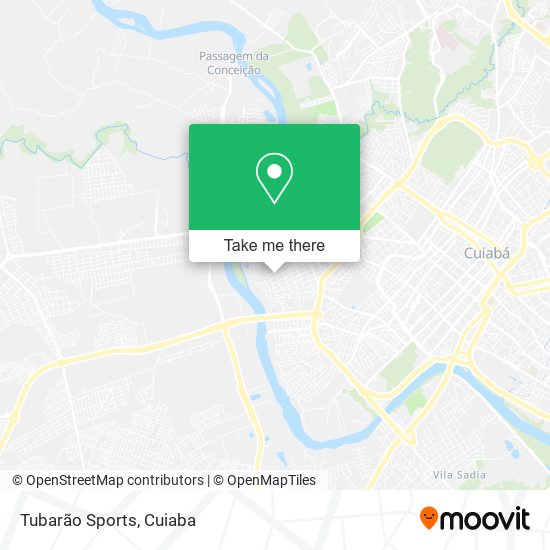 Tubarão Sports map