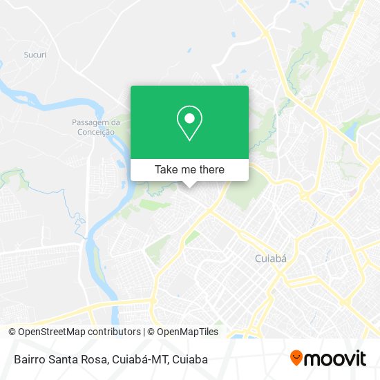 Mapa Bairro Santa Rosa, Cuiabá-MT