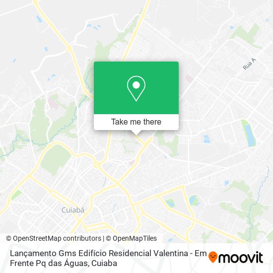Lançamento Gms Edifício Residencial Valentina - Em Frente Pq das Águas map