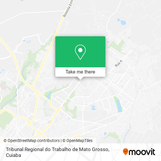 Tribunal Regional do Trabalho de Mato Grosso map