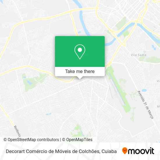 Decorart Comércio de Móveis de Colchões map