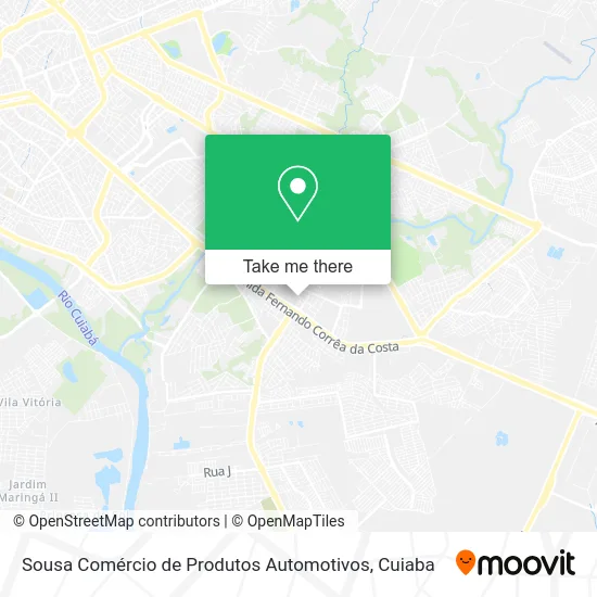 Sousa Comércio de Produtos Automotivos map