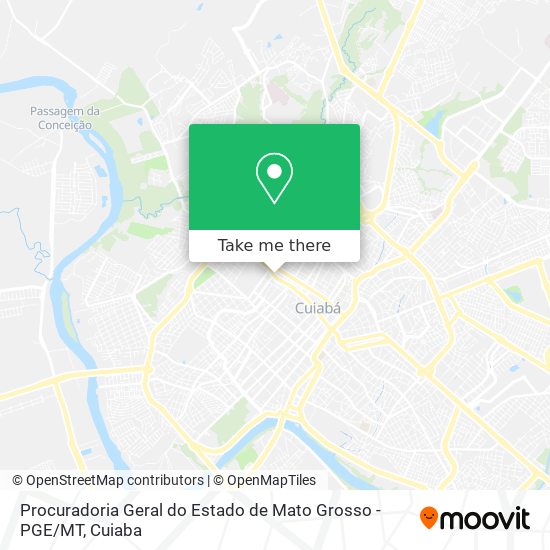 Procuradoria Geral do Estado de Mato Grosso - PGE / MT map