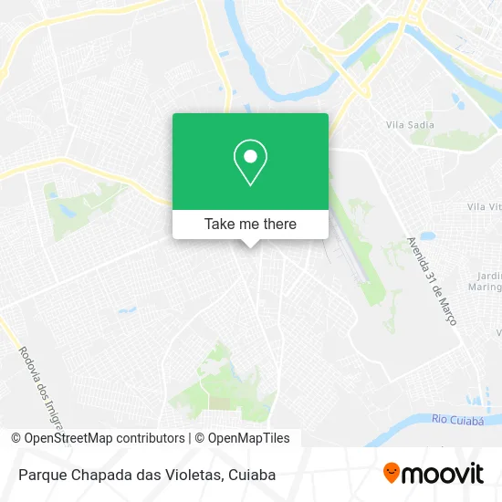 Parque Chapada das Violetas map