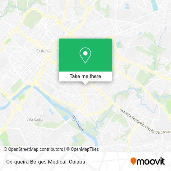 Cerqueira Borges Medical map
