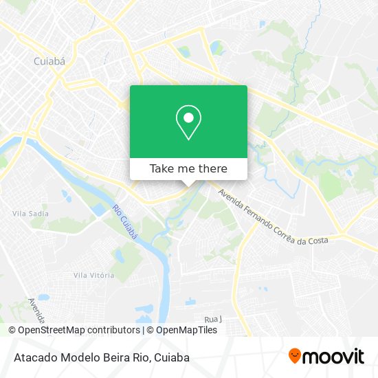 Comment aller à Atacado Modelo Beira Rio à Cuiabá en Bus ?