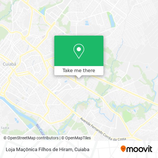 Loja Maçônica Filhos de Hiram map