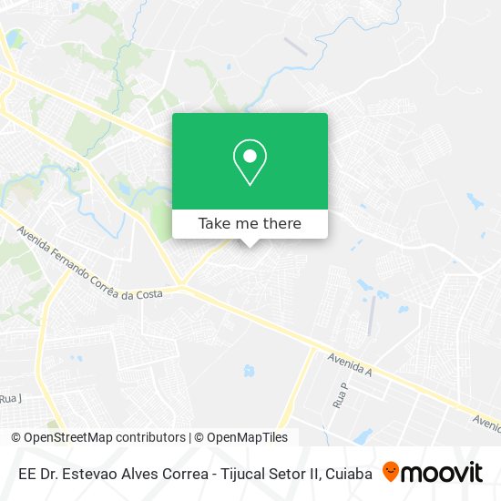 Mapa EE Dr. Estevao Alves Correa - Tijucal Setor II