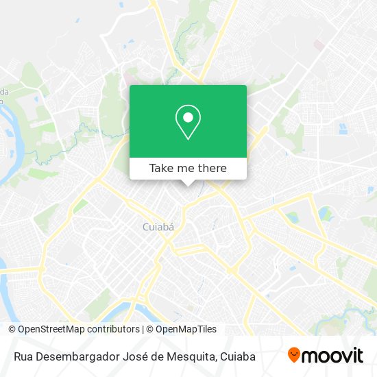 Mapa Rua Desembargador José de Mesquita