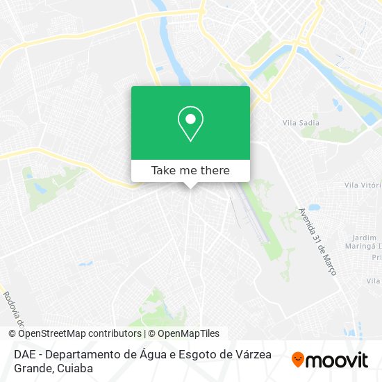 Mapa DAE - Departamento de Água e Esgoto de Várzea Grande