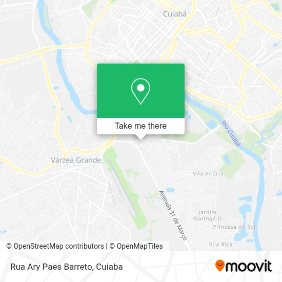 Rua Ary Paes Barreto map