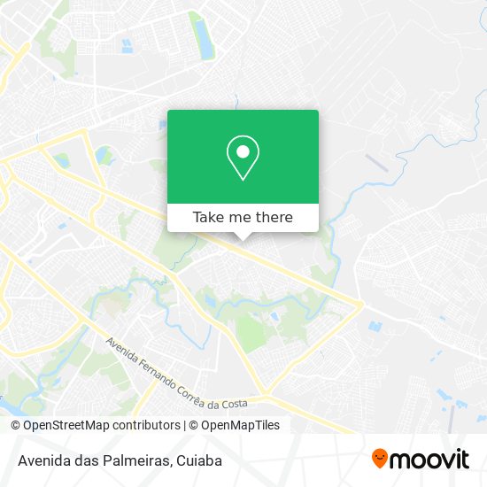Mapa Avenida das Palmeiras