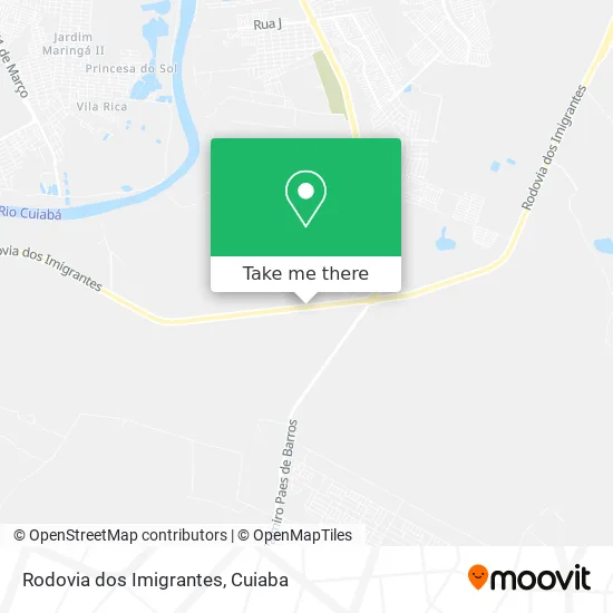Rodovia dos Imigrantes map