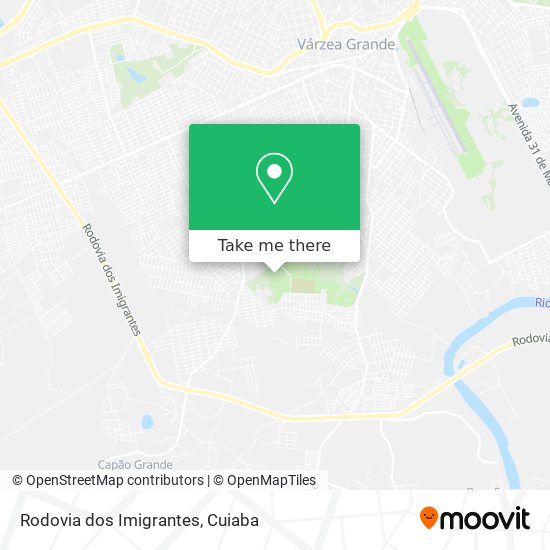 Rodovia dos Imigrantes map