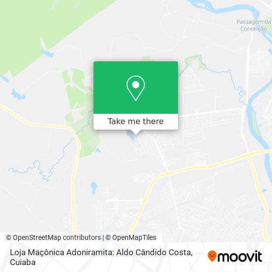 Loja Maçônica Adoniramita: Aldo Cândido Costa map