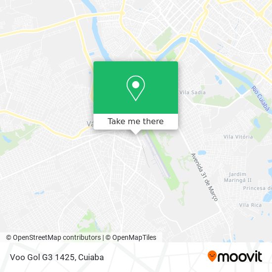 Voo Gol G3 1425 map