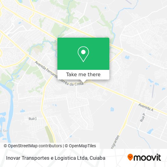 Mapa Inovar Transportes e Logistica Ltda