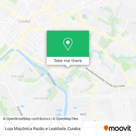 Loja Maçônica Razão e Lealdade map