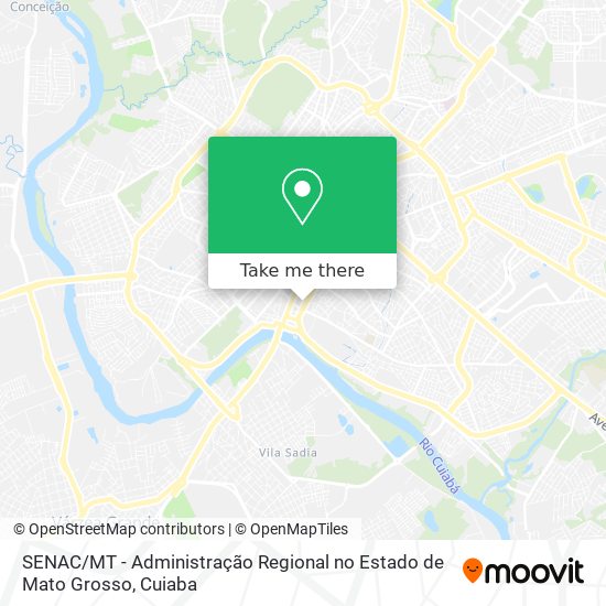 SENAC / MT - Administração Regional no Estado de Mato Grosso map