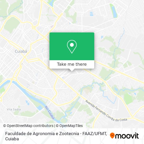 Mapa Faculdade de Agronomia e Zootecnia - FAAZ / UFMT