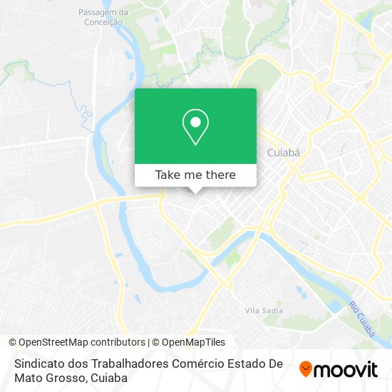 Sindicato dos Trabalhadores Comércio Estado De Mato Grosso map