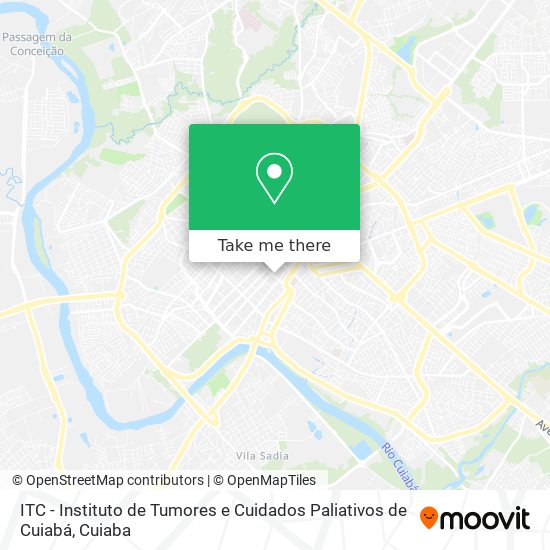 ITC - Instituto de Tumores e Cuidados Paliativos  de Cuiabá map