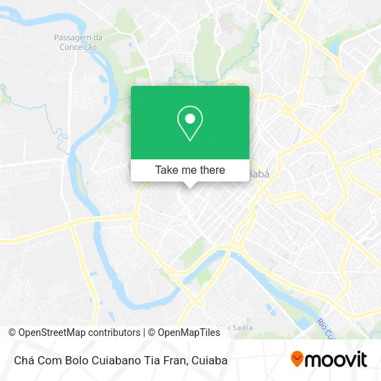 Chá Com Bolo Cuiabano Tia Fran map