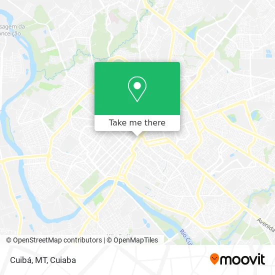 Cuibá, MT map