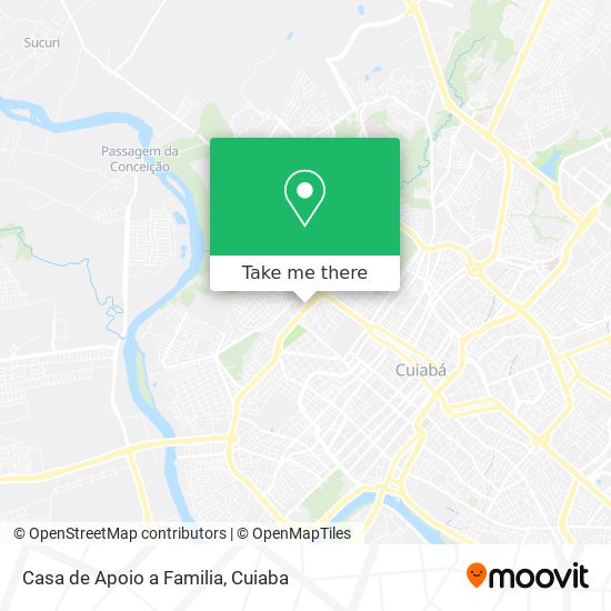 Mapa Casa de Apoio a Familia