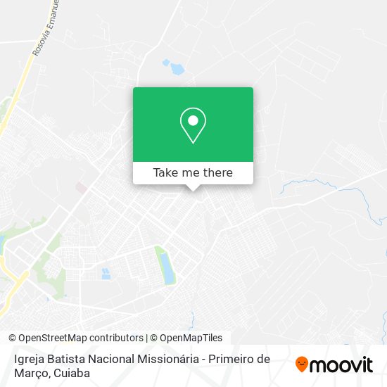 Igreja Batista Nacional Missionária - Primeiro de Março map