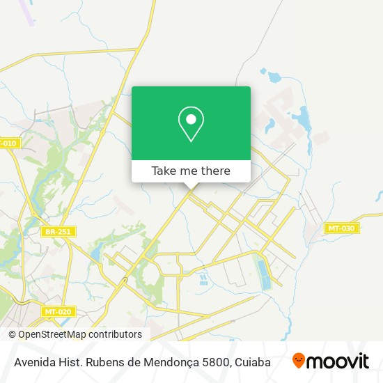 Mapa Avenida Hist. Rubens de Mendonça 5800