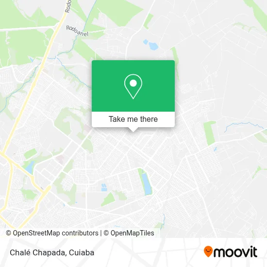 Chalé Chapada map
