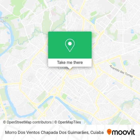 Morro Dos Ventos Chapada Dos Guimarães map