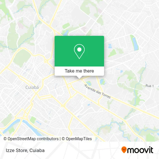 Izze Store map