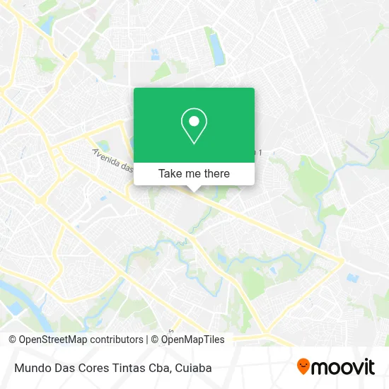 Mundo Das Cores Tintas Cba map