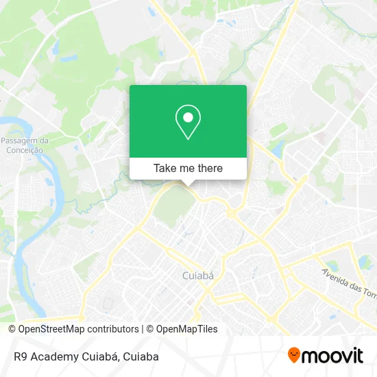 R9 Academy Cuiabá map